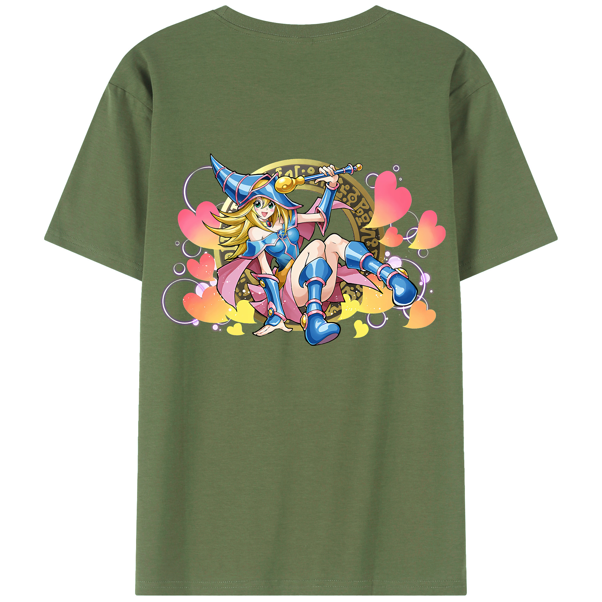 （画像用） 遊☆戯☆王 Yu-Gi-Oh! 綿100％ メンズ半袖Tシャツ（バックプリント） 通気性
